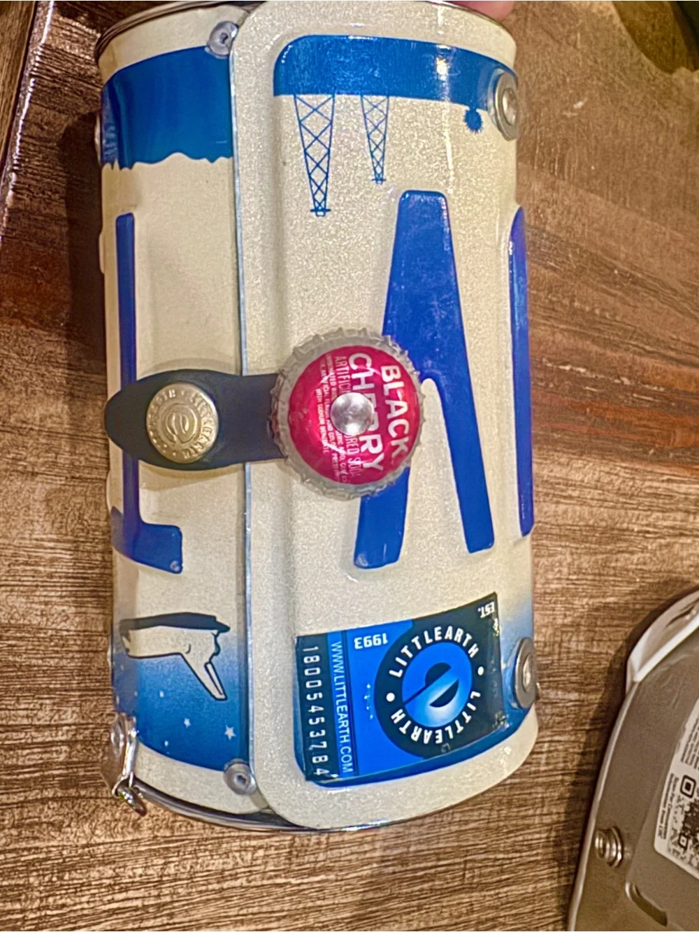 Little Earth Blue and White Lunch Case with Cherry Accent